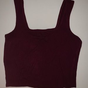 Maroon crop top
